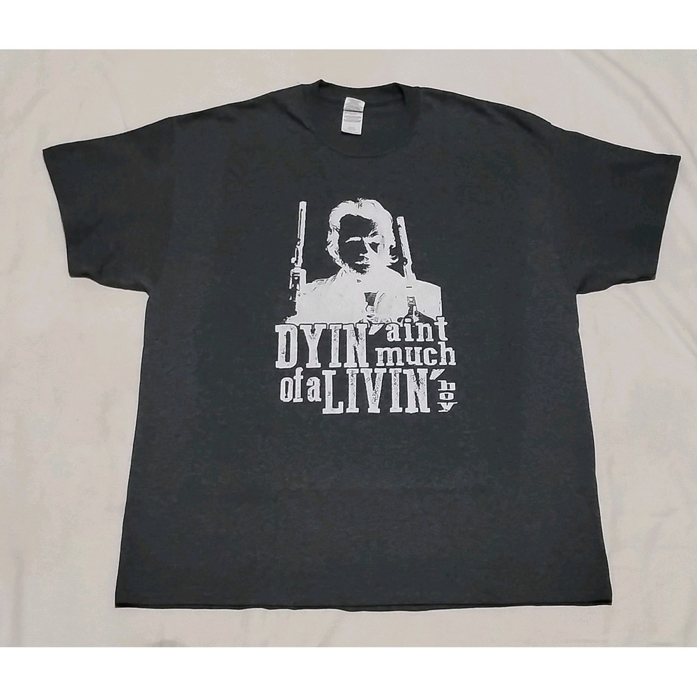 Gildan Clint Eastwood The Outlaw Josey Wales Western Movie Graphic T-shirt Grey